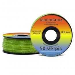 Мононитка армована 0,9 мм, котушка по 50 м. Виробник пломбувального дроту та армованої мононитки